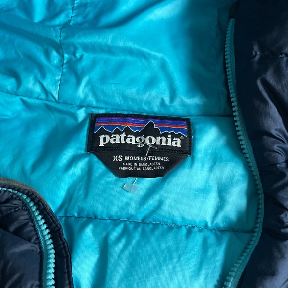 Women's Down Blue Sweater Hoody Size XS - Picture 7 of 9